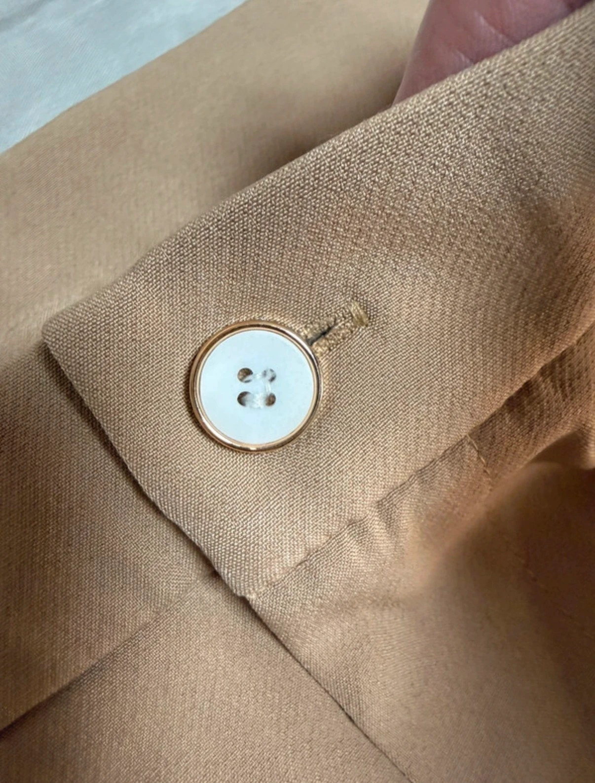 Traje chaqueta de mujer en color beige talla XXL – taille XXL / 44 / 16 4