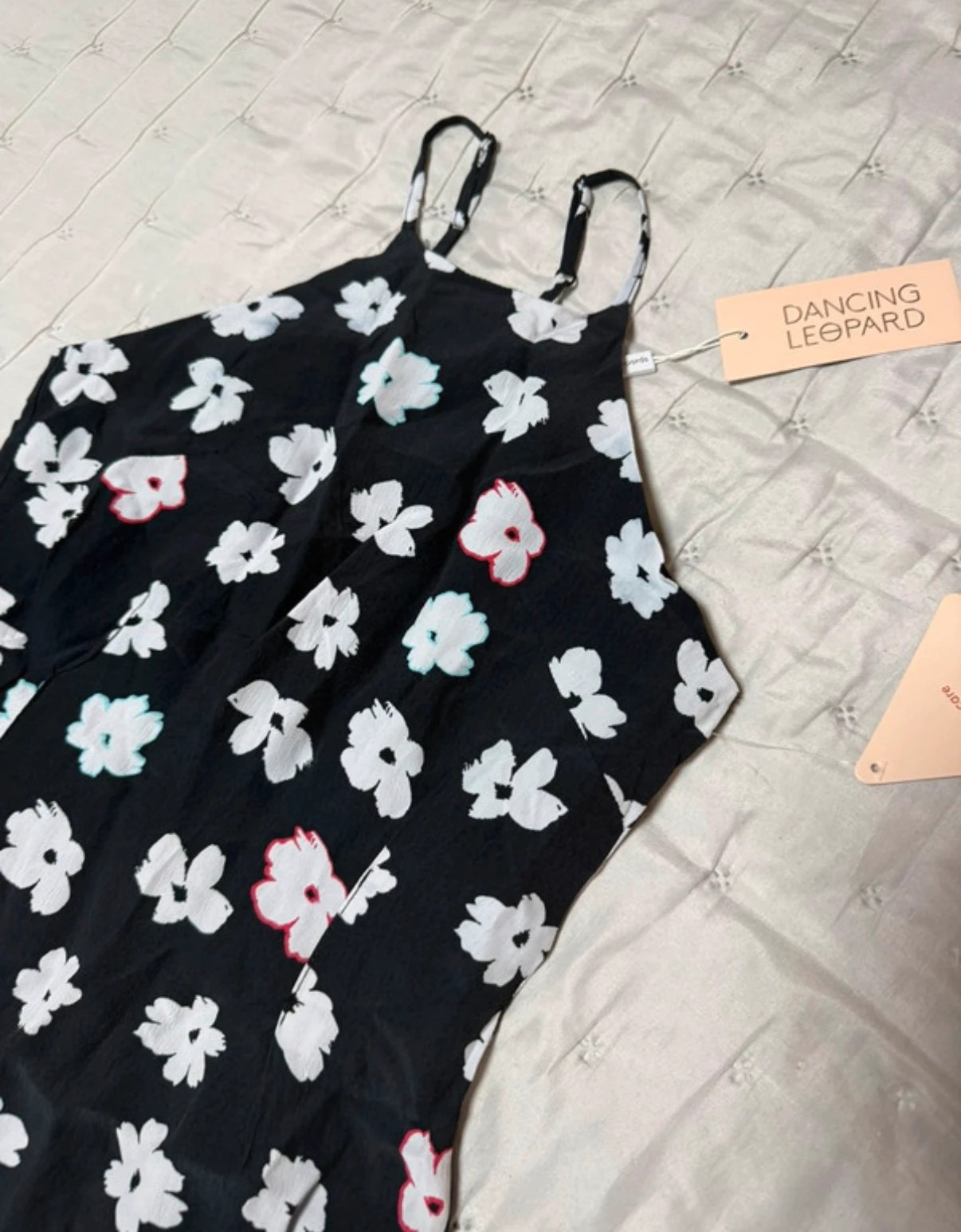 Vestido modi negro estampado floral talla S – Dancing Leopard – taille S / 36 / 8 5
