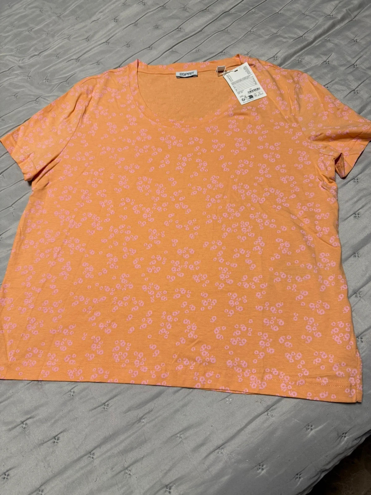 Camiseta de manga corta con estampado floral Esprit – Esprit – taille XXL / 44 / 16 2