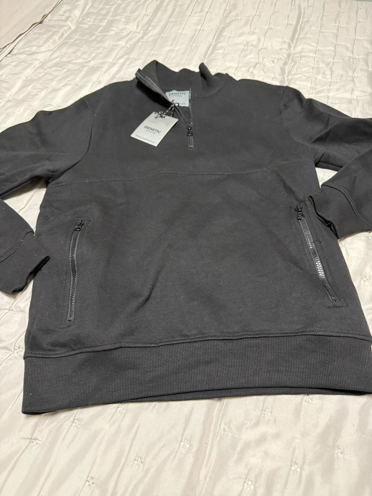 Sudadera hombre Genetic Apparel Negra 1/4 – Genetic Apparel – taille M 2