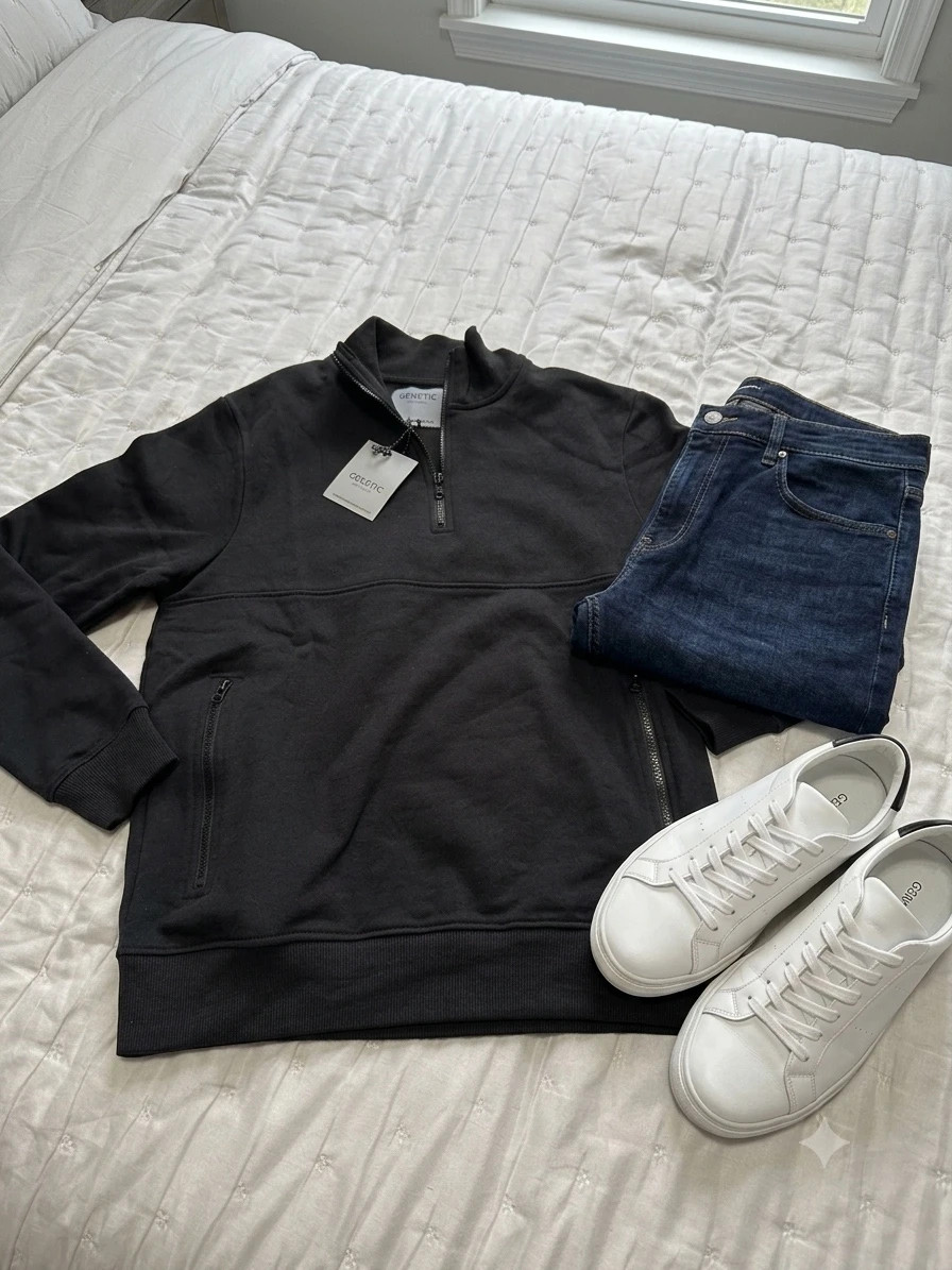 Sudadera hombre Genetic Apparel Negra 1/4
