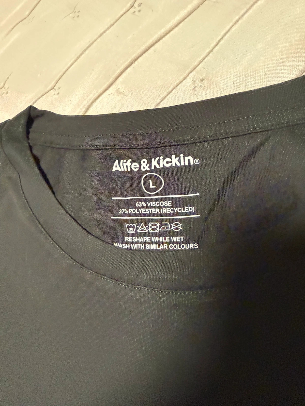 Camiseta básica de tejido fluido y fresco – Alife & Kickin – taille L / 40 / 12 4