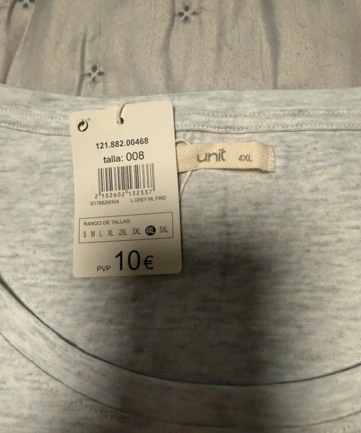 Camiseta de algodón con estampado – Unit – taille 4XL / 48 / 20 4