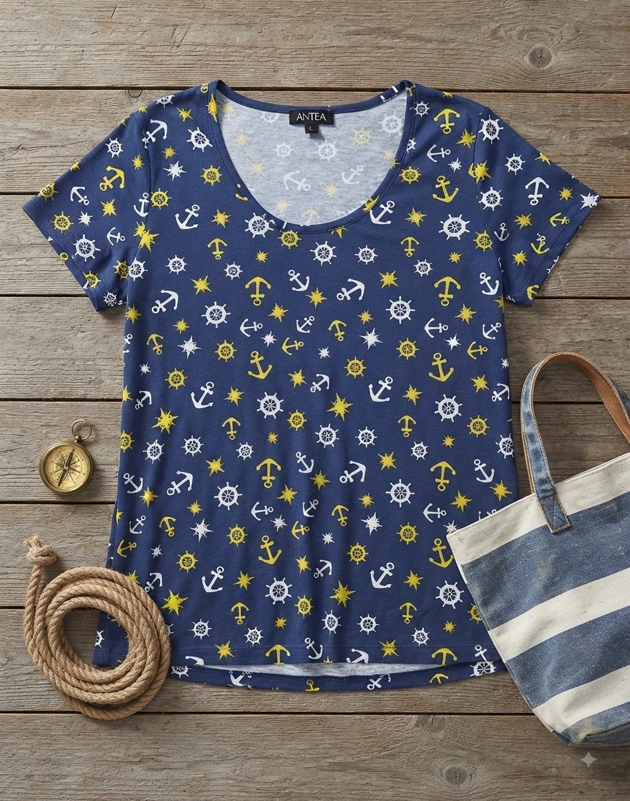 Camiseta con motivas marineros talla 40