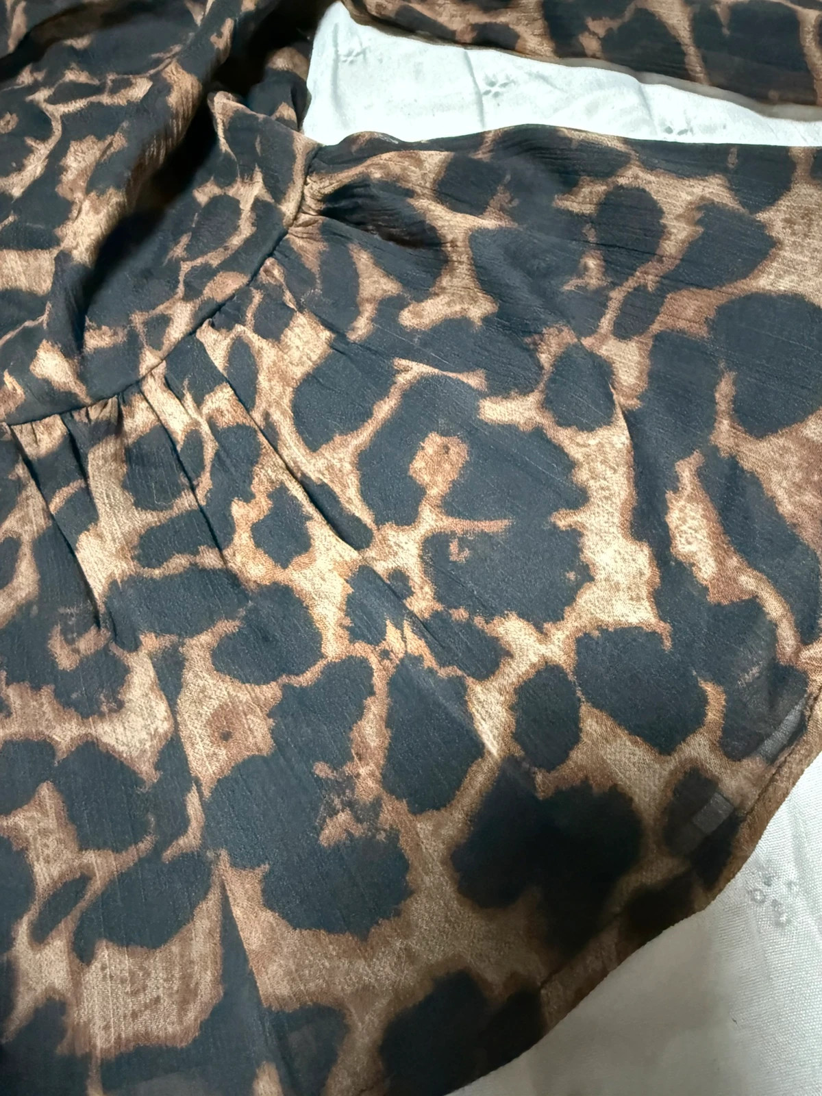 Blusa leopardo peplum nueva – Neo Noir – taille S / 36 / 8 3