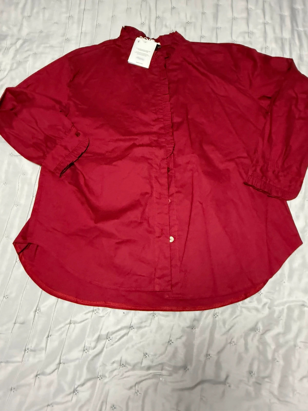 Camisa roja volantes nueva – joyna – taille XL / 42 / 14 2