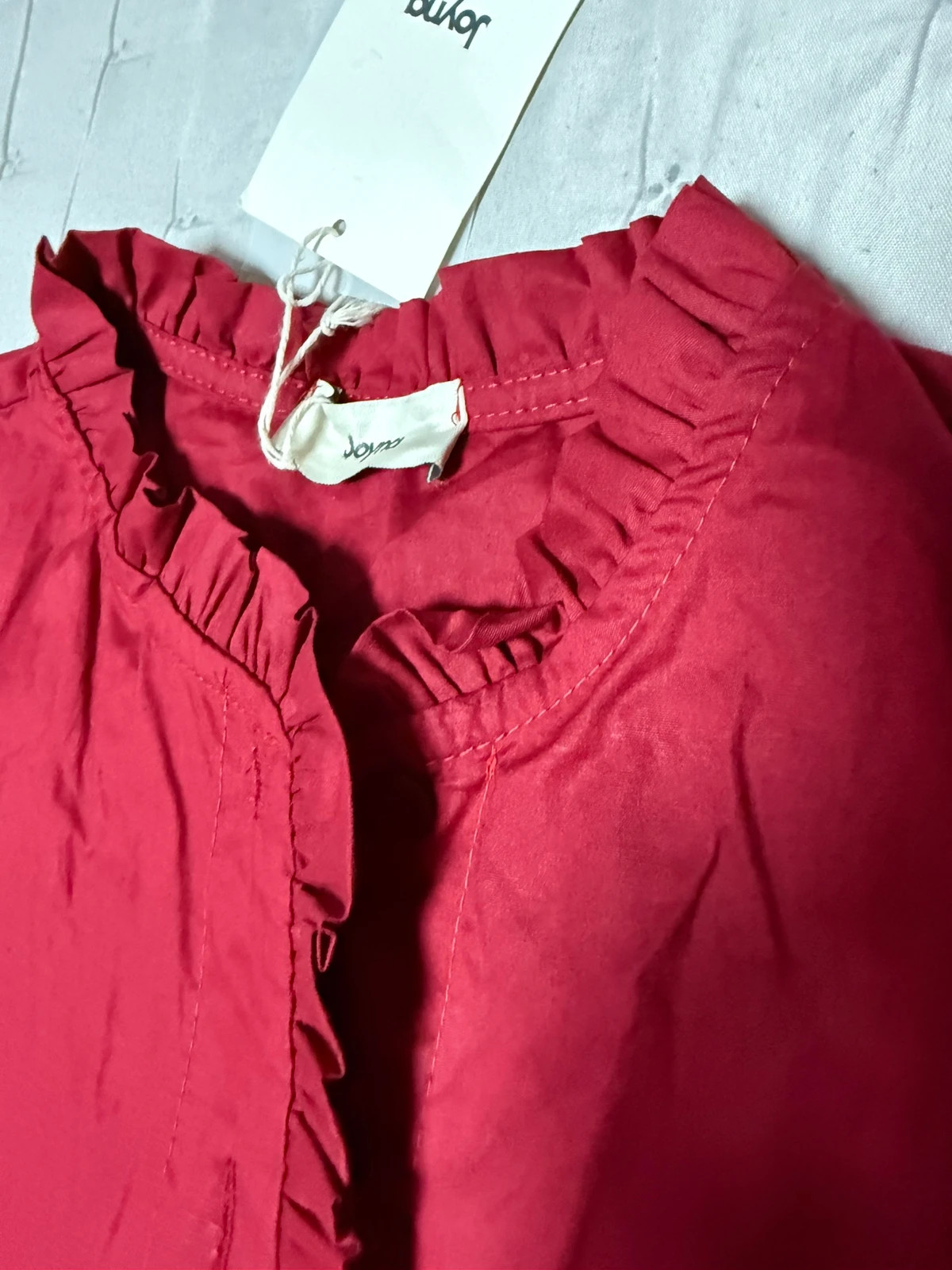 Camisa roja volantes nueva – joyna – taille XL / 42 / 14 5