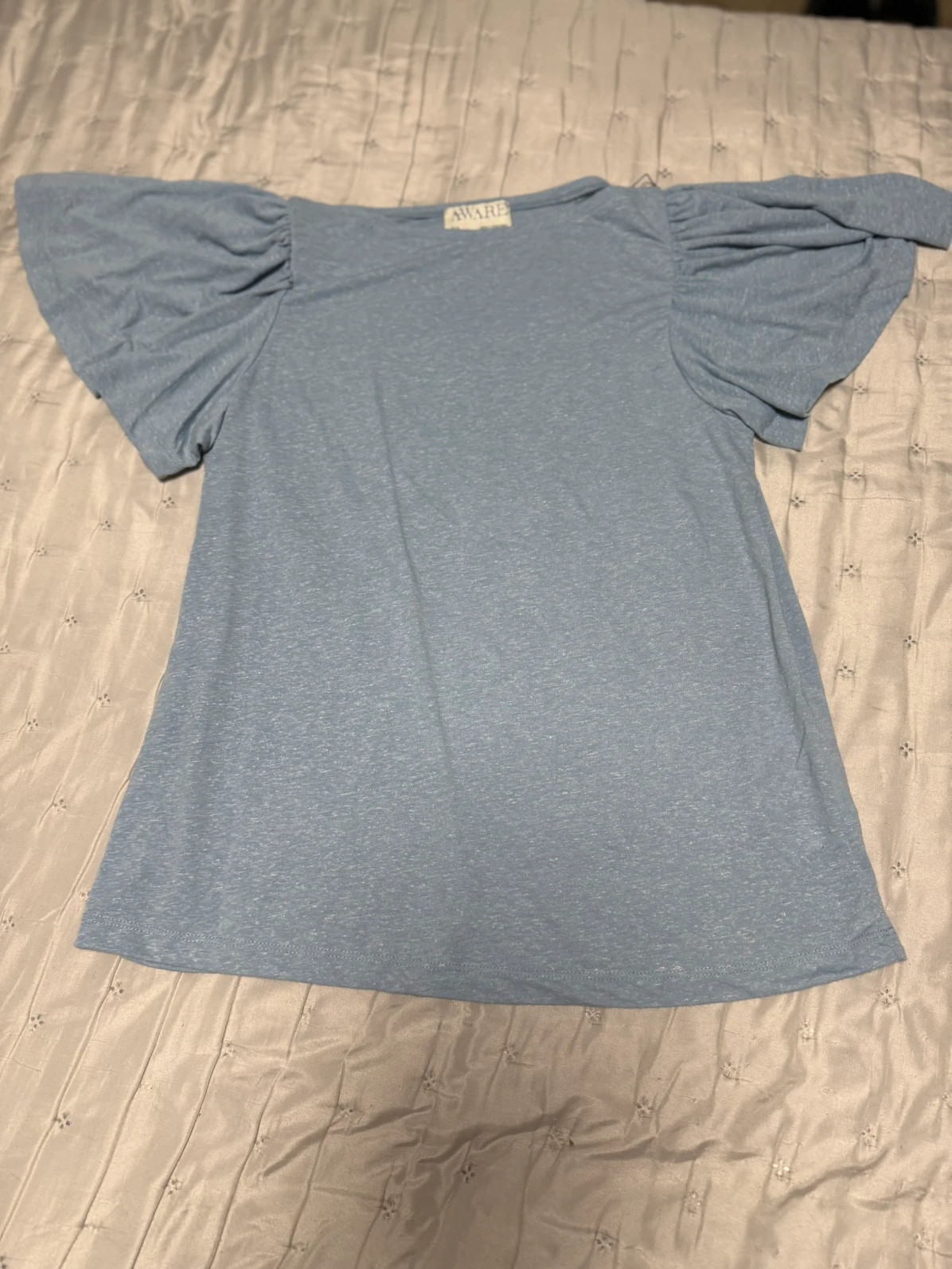 Camiseta versátil azul volantes AWARE nueva – Aware – taille XL / 42 / 14 2