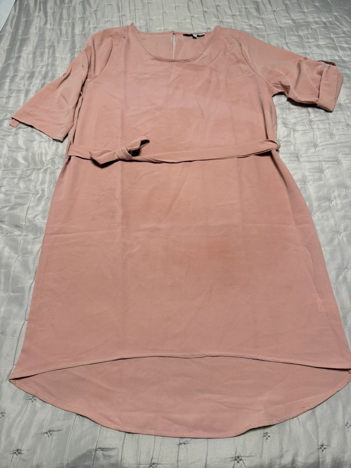 Vestido rosa palo / nude asimétrico con lazo en la cintura de la talla L – Dancing Leopard – taille L / 40 / 12 2