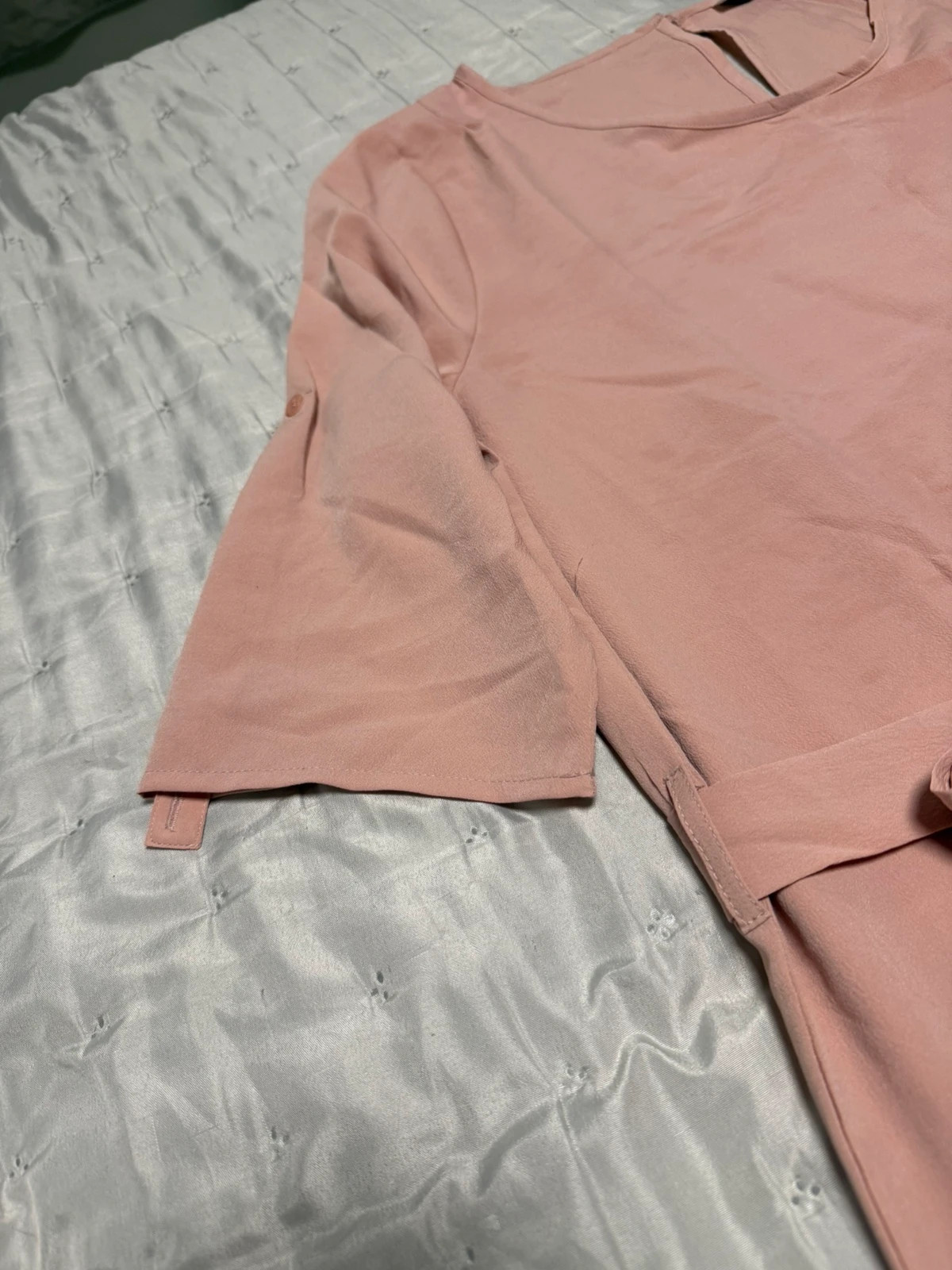 Vestido rosa palo / nude asimétrico con lazo en la cintura de la talla L – Dancing Leopard – taille L / 40 / 12 5