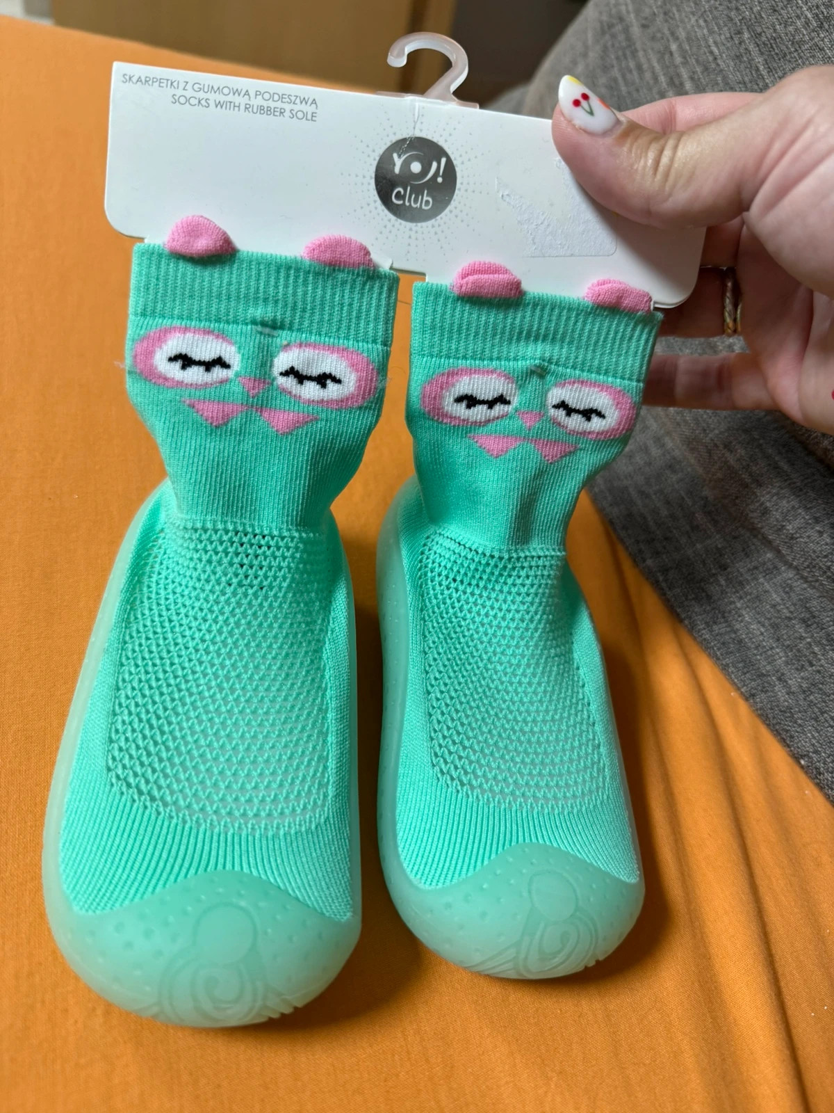 Zapatitos / patucos de primeros pasos con suela de goma flexible y diseño de animalito 🐾💚 – Yo! Club – taille 24 2