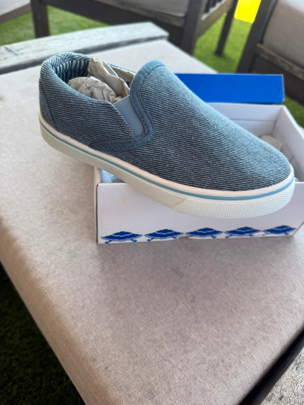 Zapatillas estilo slip-on de mezclilla (Denim) - – SPACE – taille 30 4