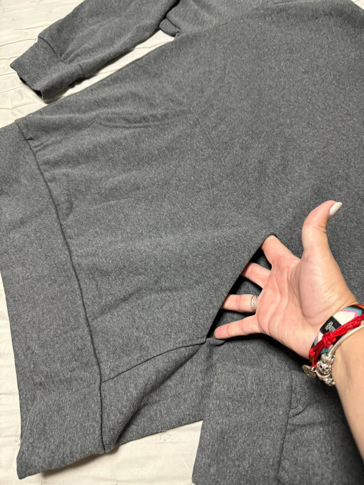 Sudadera gris con capucha y felpa interior (Talla XL) 🩶 – MM Studio – taille XL 3