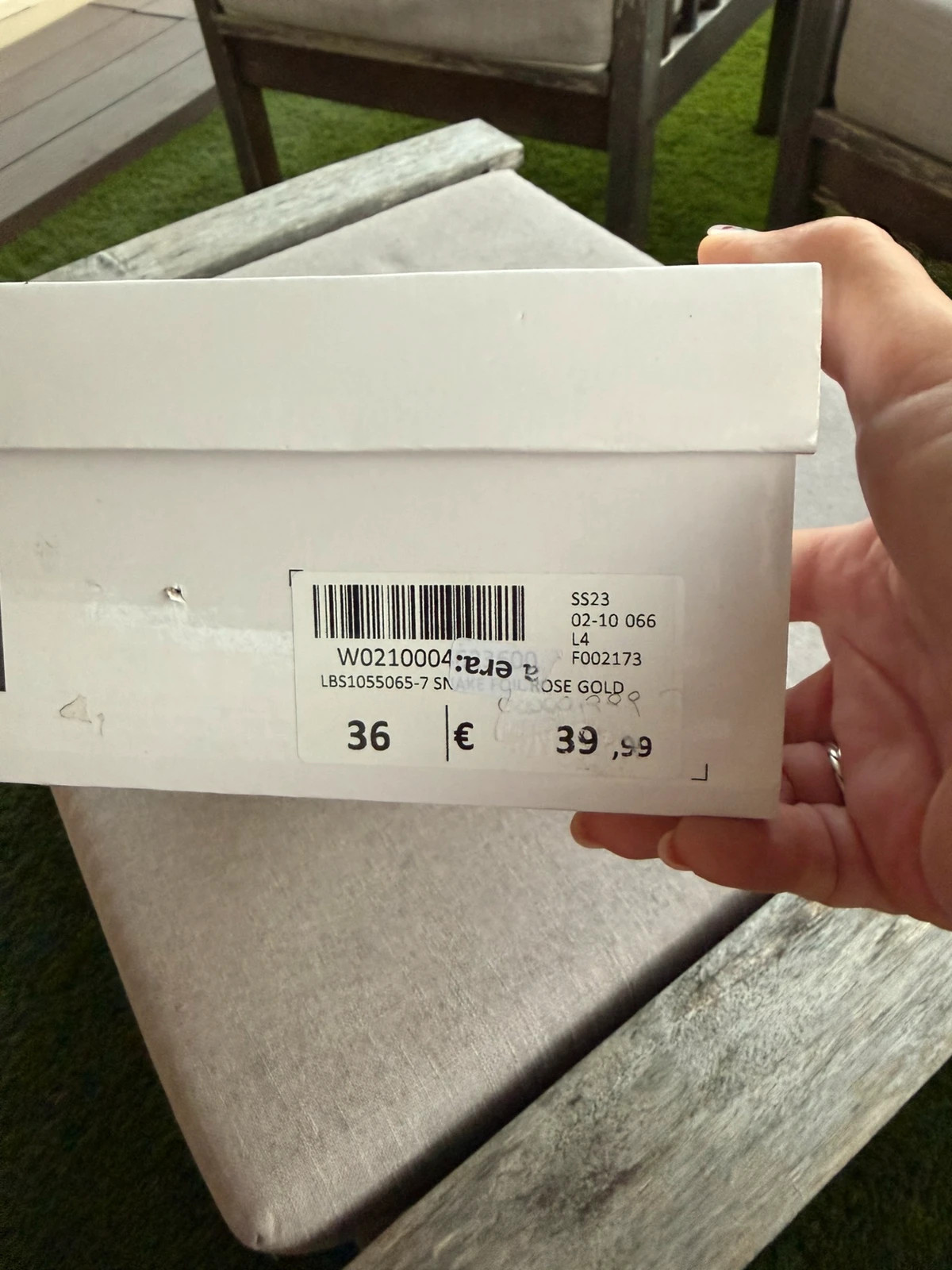 Tacones dorados efecto serpiente Lora Ferres – Lora Ferres – taille 36 3