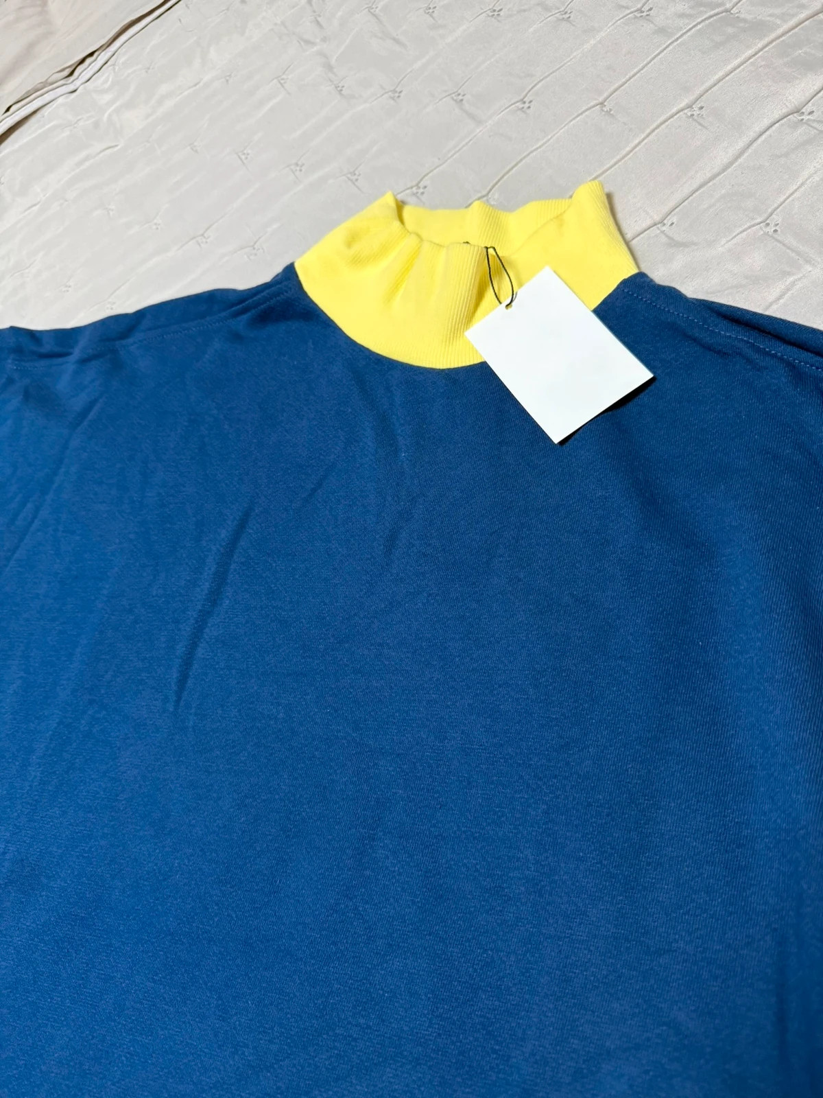 Sudadera / Jersey "Good Vibes" (Azul y Amarillo) UNISEX – sin marca conocida – taille XXL / 44 / 16 4