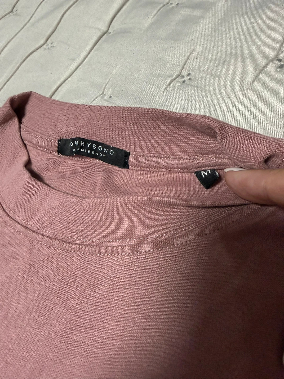 Camiseta de manga larga rosa empolvado / mauve 🌸 – Sonny Bono – taille M 4