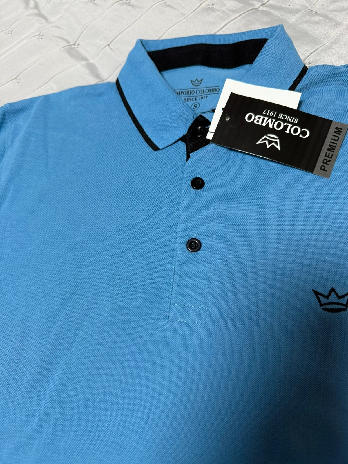 Polo Azul Celeste Emporio Colombo.Nuevo con Etiqueta – Emporio colombo – taille S 5