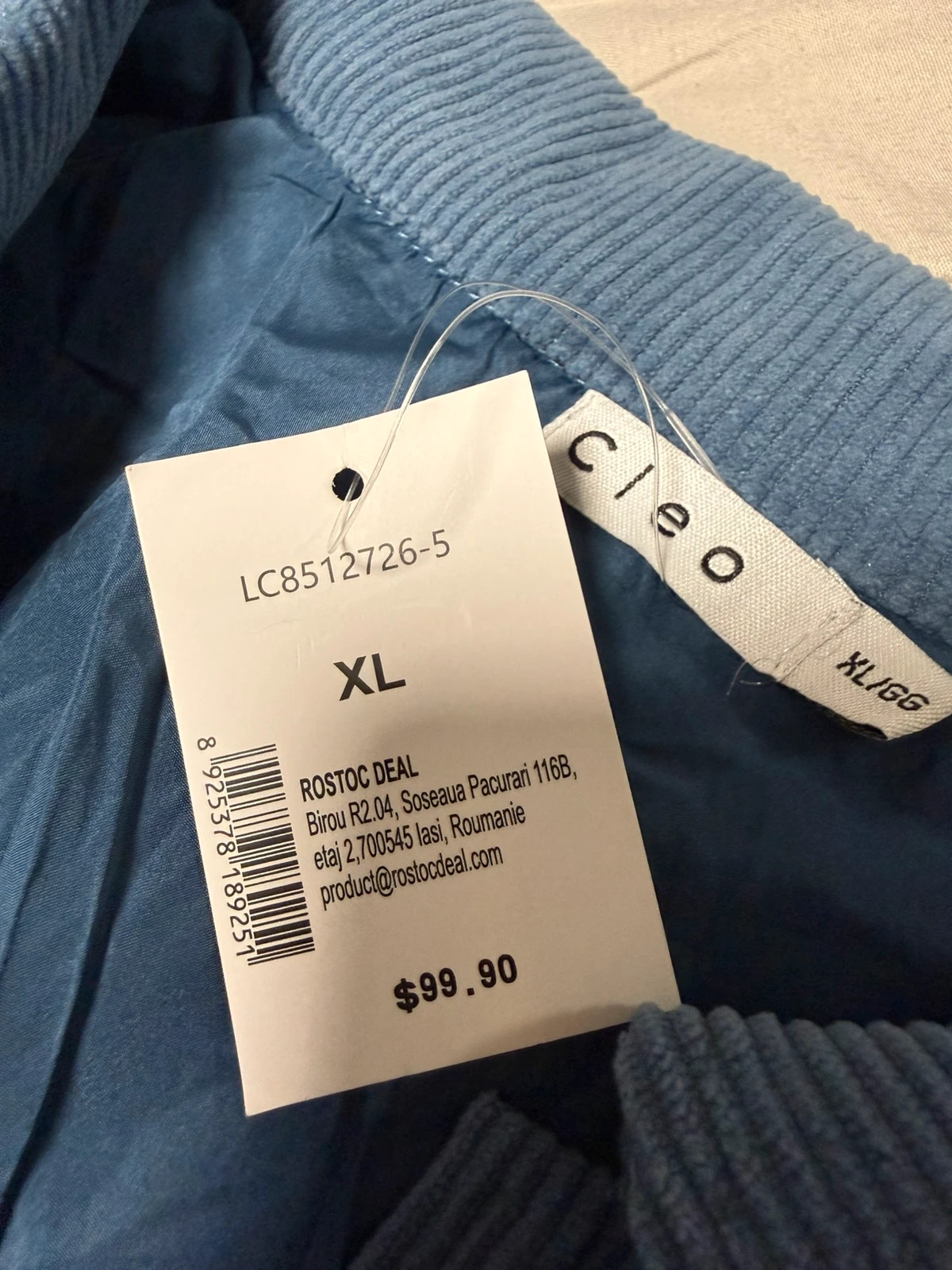 Chaqueta de borreguito azul de borreguito – Cleo – taille XL 5
