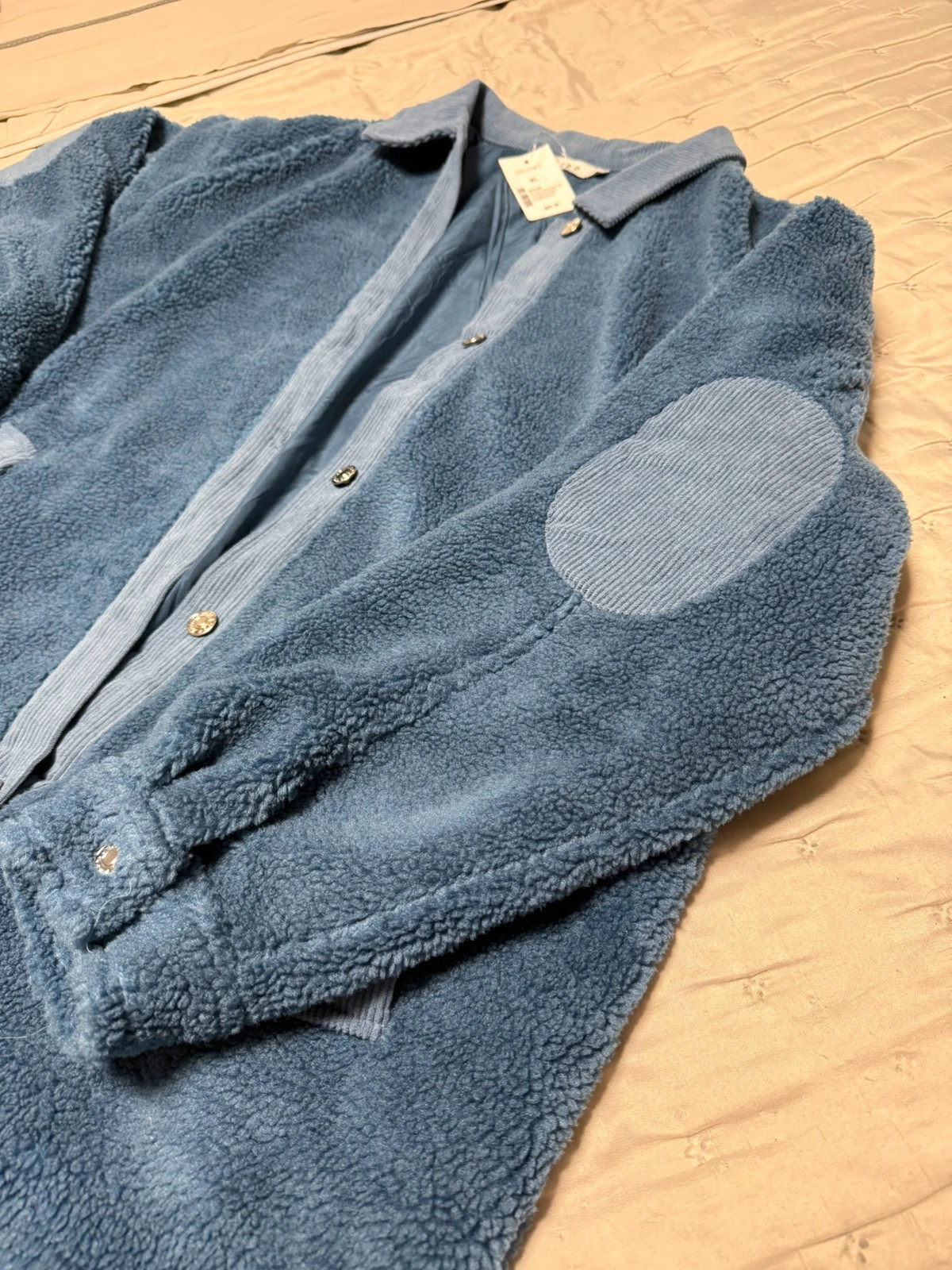 Chaqueta de borreguito azul de borreguito – Cleo – taille XL 4
