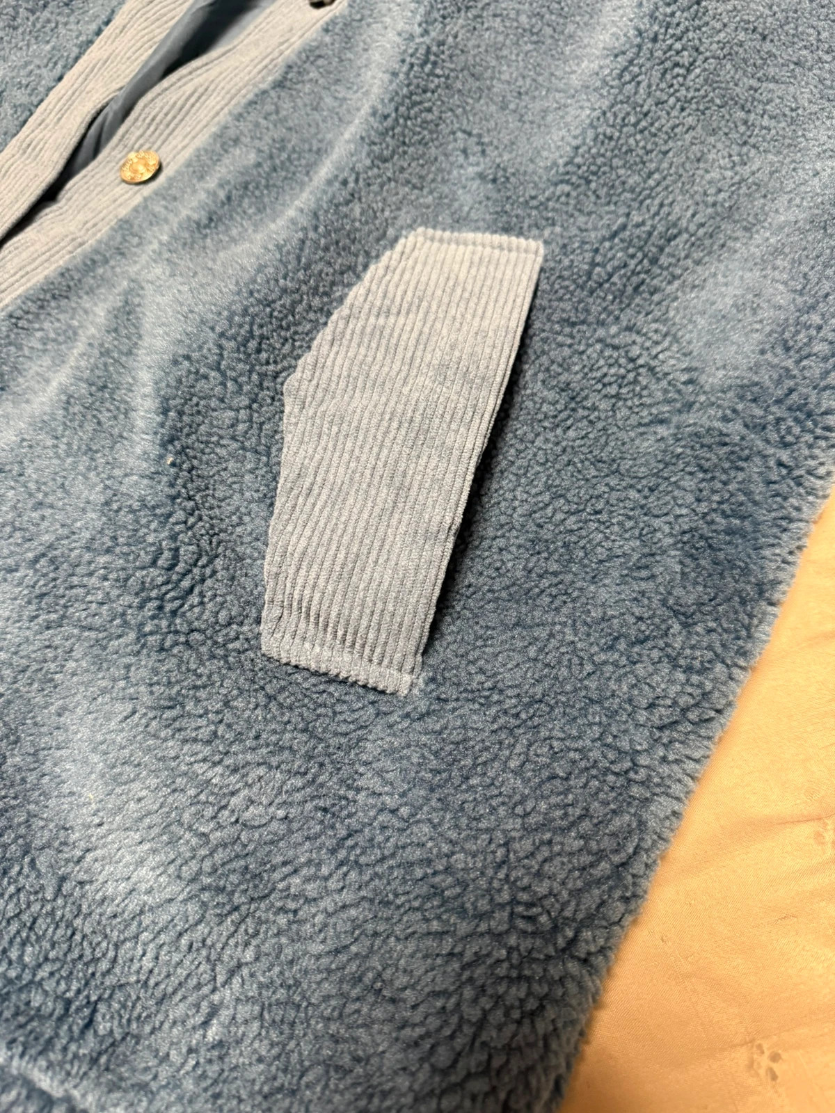 Chaqueta de borreguito azul de borreguito – Cleo – taille XL 3