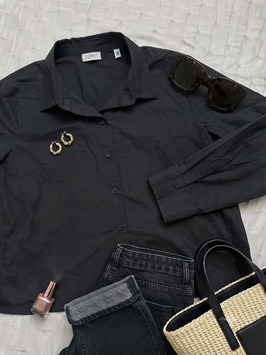 Camisa negra clásica Esprit - Nueva