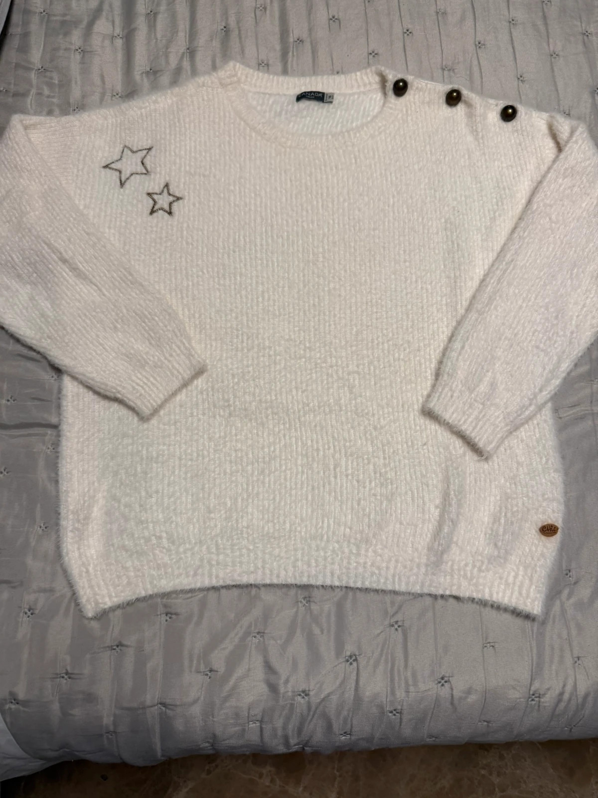 Jersey pelo CHIC by Canada House blanco – chic by Canadá house – taille S / 36 / 8 2