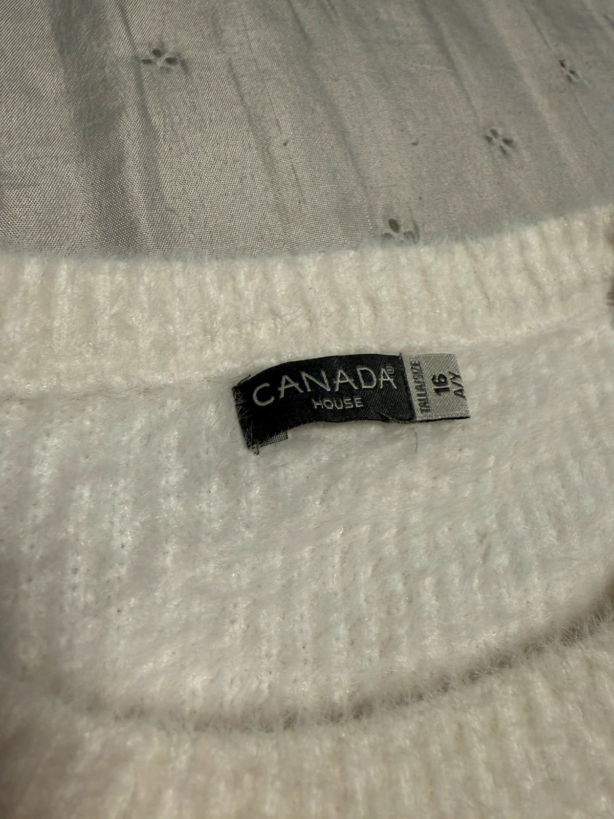 Jersey pelo CHIC by Canada House blanco – chic by Canadá house – taille S / 36 / 8 5