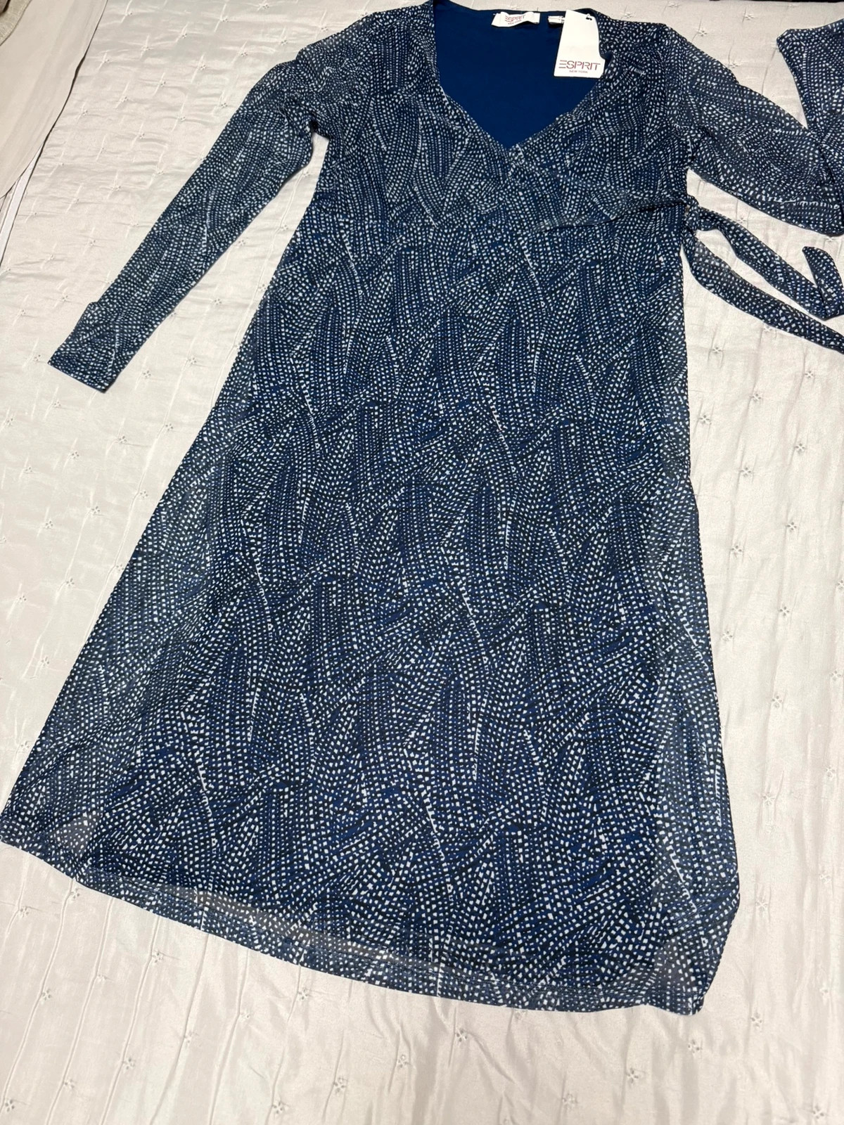 Vestido cruzado Esprit azul – Nuevo con etiqueta – Naf Naf – taille M / 38 / 10 2