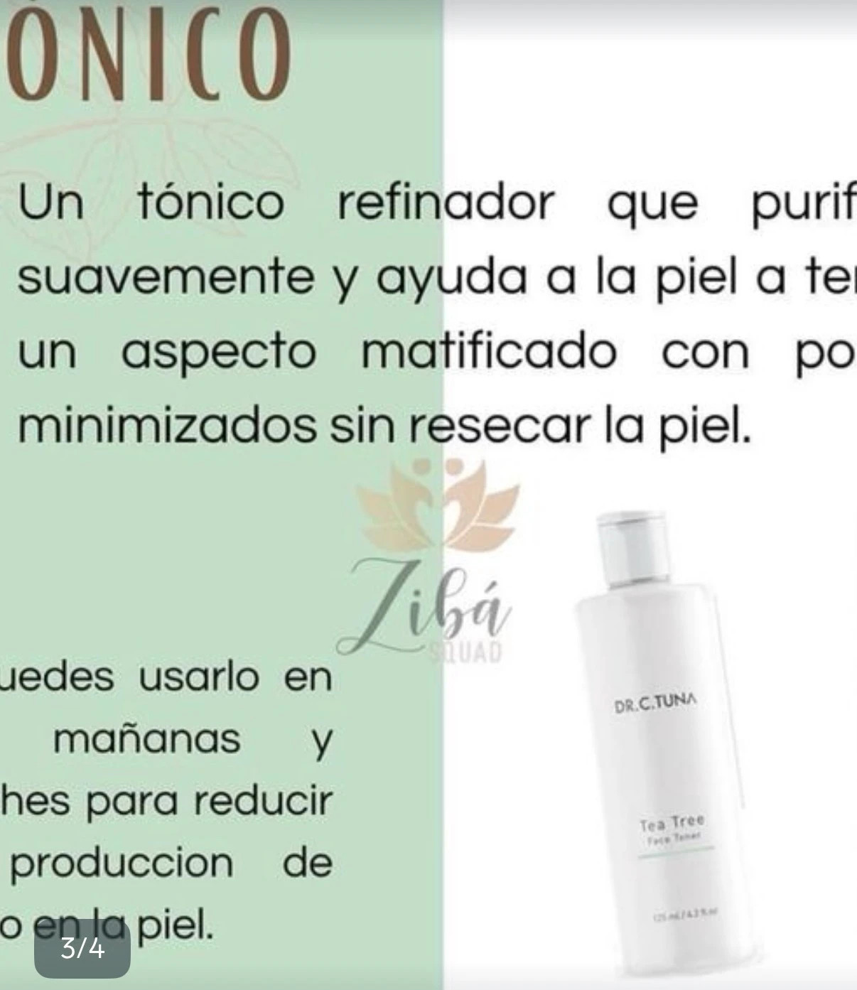 Tónico Facial Dr. C. Tuna Tea Tree – Farmasi 3