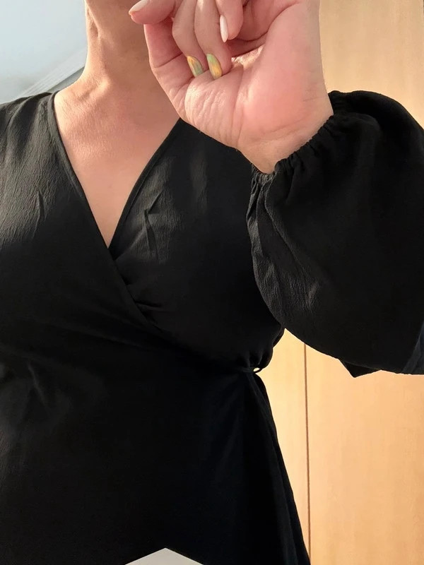 Vestido negro cruzado Pieces talla L nuevo Vinted – Pieces – taille L / 40 / 12 4