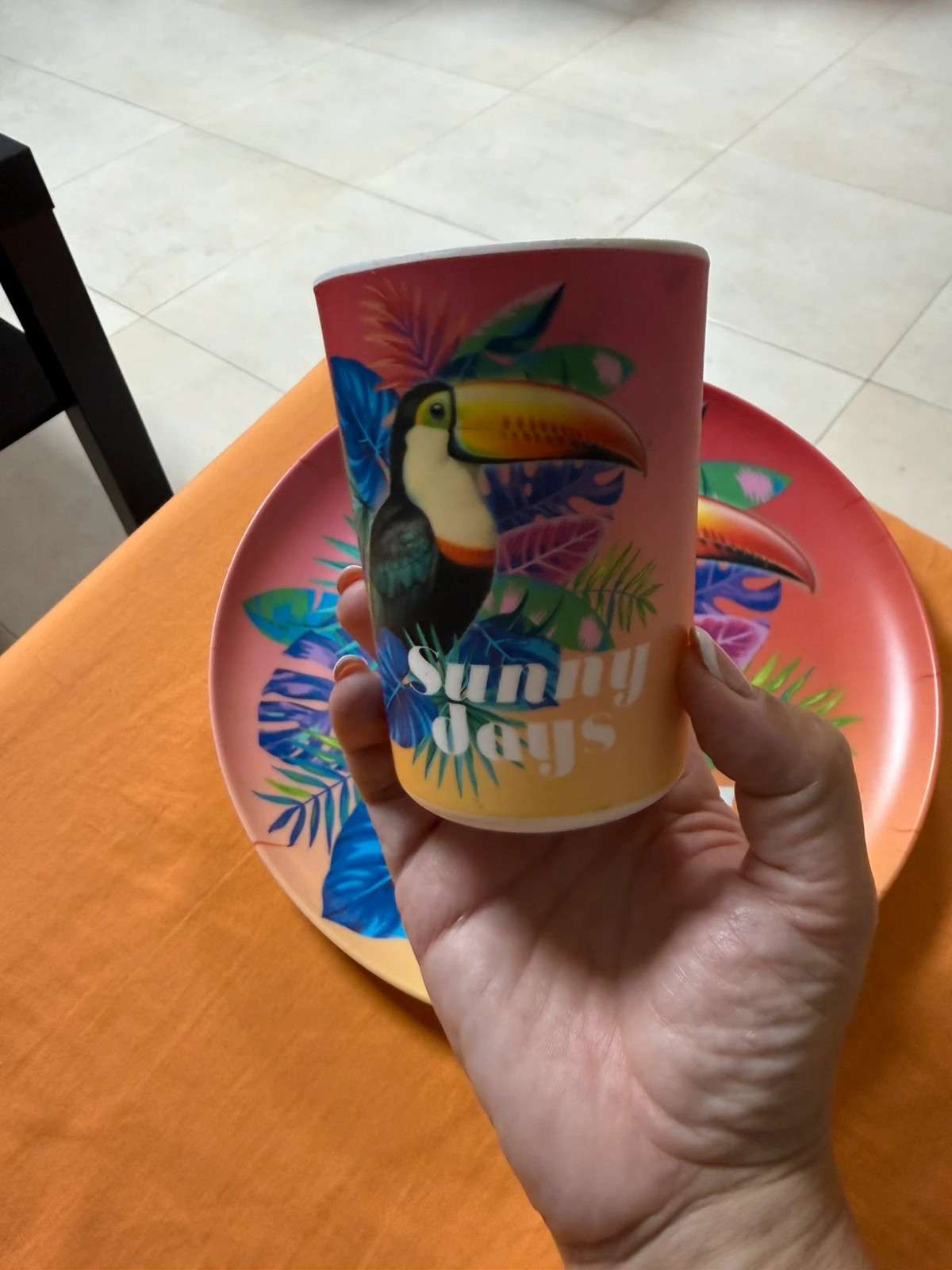 Conjunto plato y vaso melamina – Action – taille Taille unique 4