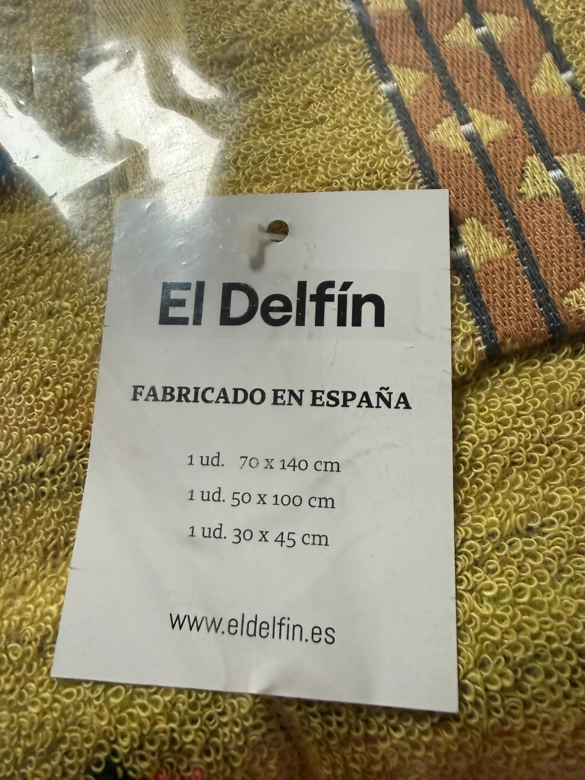 Juego de toallas, textil ecológico y español – El Delfin 2