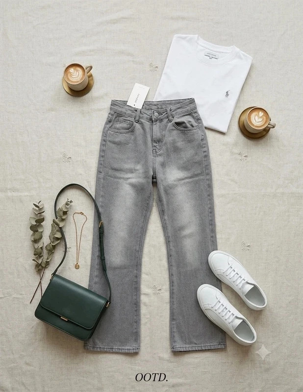 Jeans grises efecto desgastado talla S nuevos Vinted