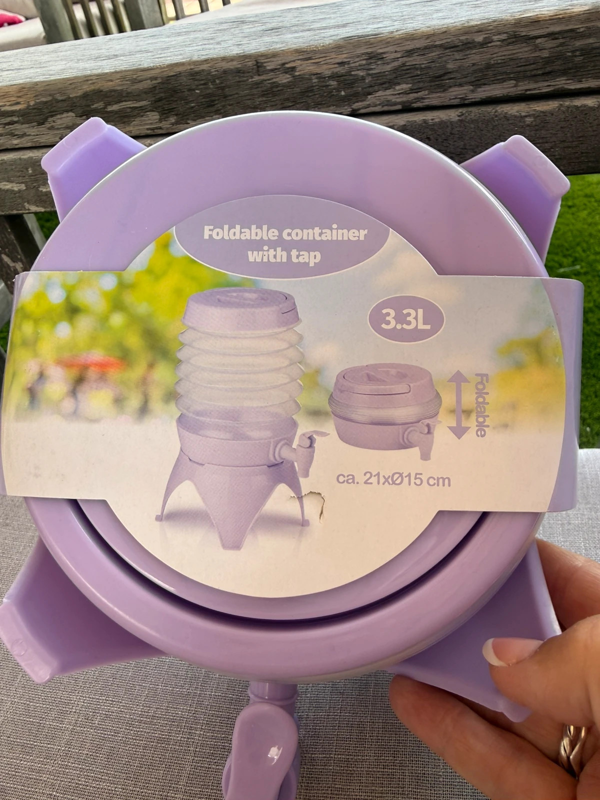 Botella de agua 3.3l plegable