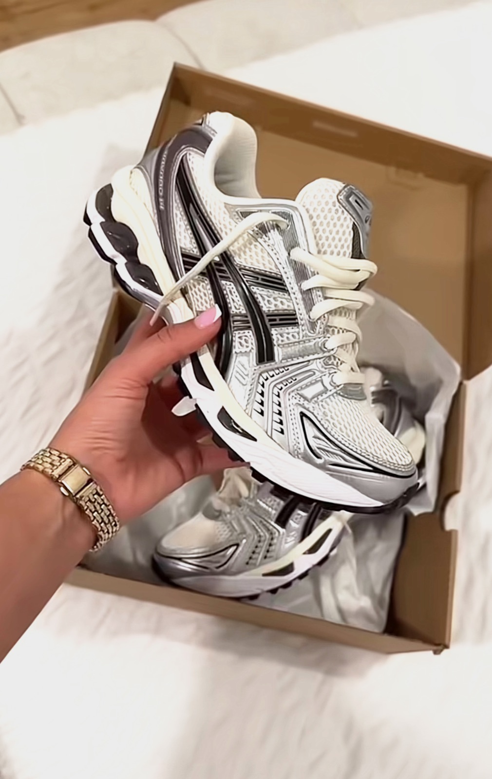 Asics kayano 14 cream black – Asics – taille EU 37