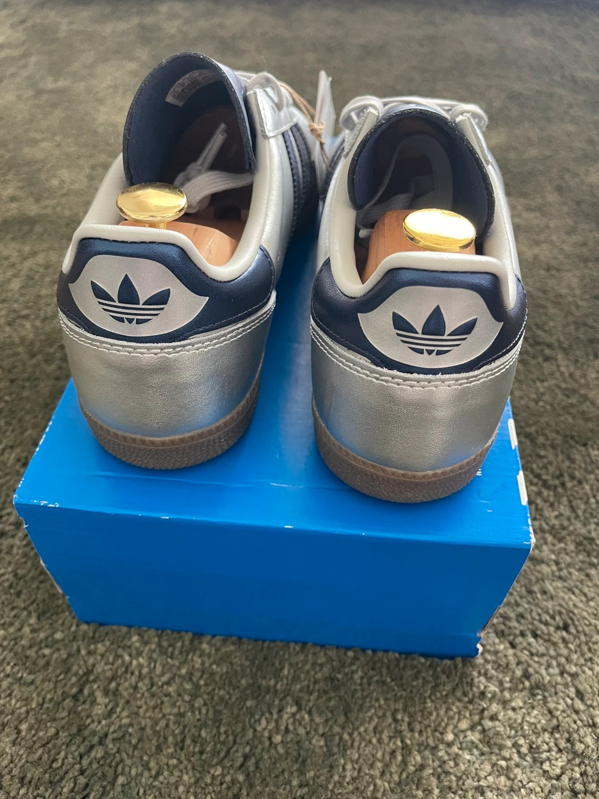 Adidas Samba JP argenté / bleu marine 43 1/3. – adidas – taille 43 4