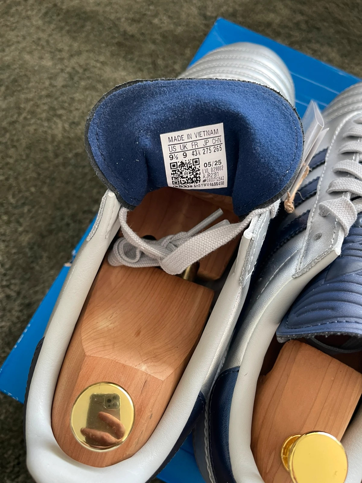 Adidas Samba JP argenté / bleu marine 43 1/3. – adidas – taille 43 5