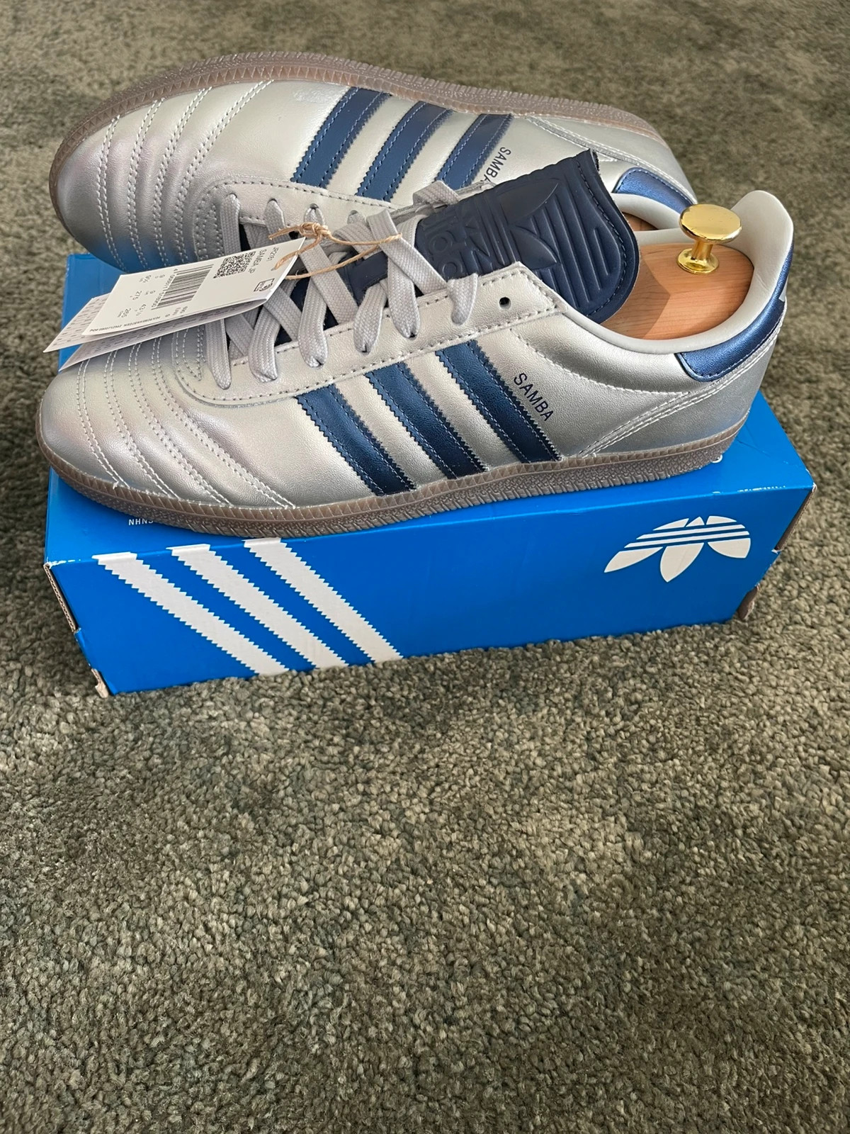 Adidas Samba JP argenté / bleu marine 43 1/3. – adidas – taille 43 2