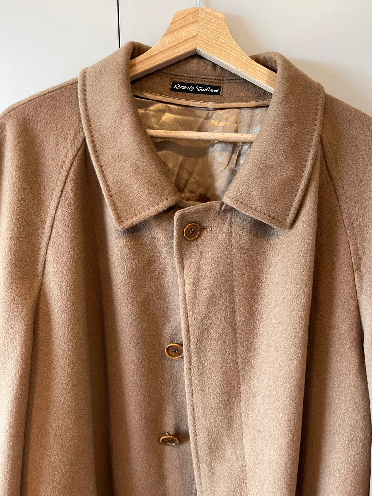 Manteau camel laine & cachemire – Taille 54 – Piacenza – taille XXL 2