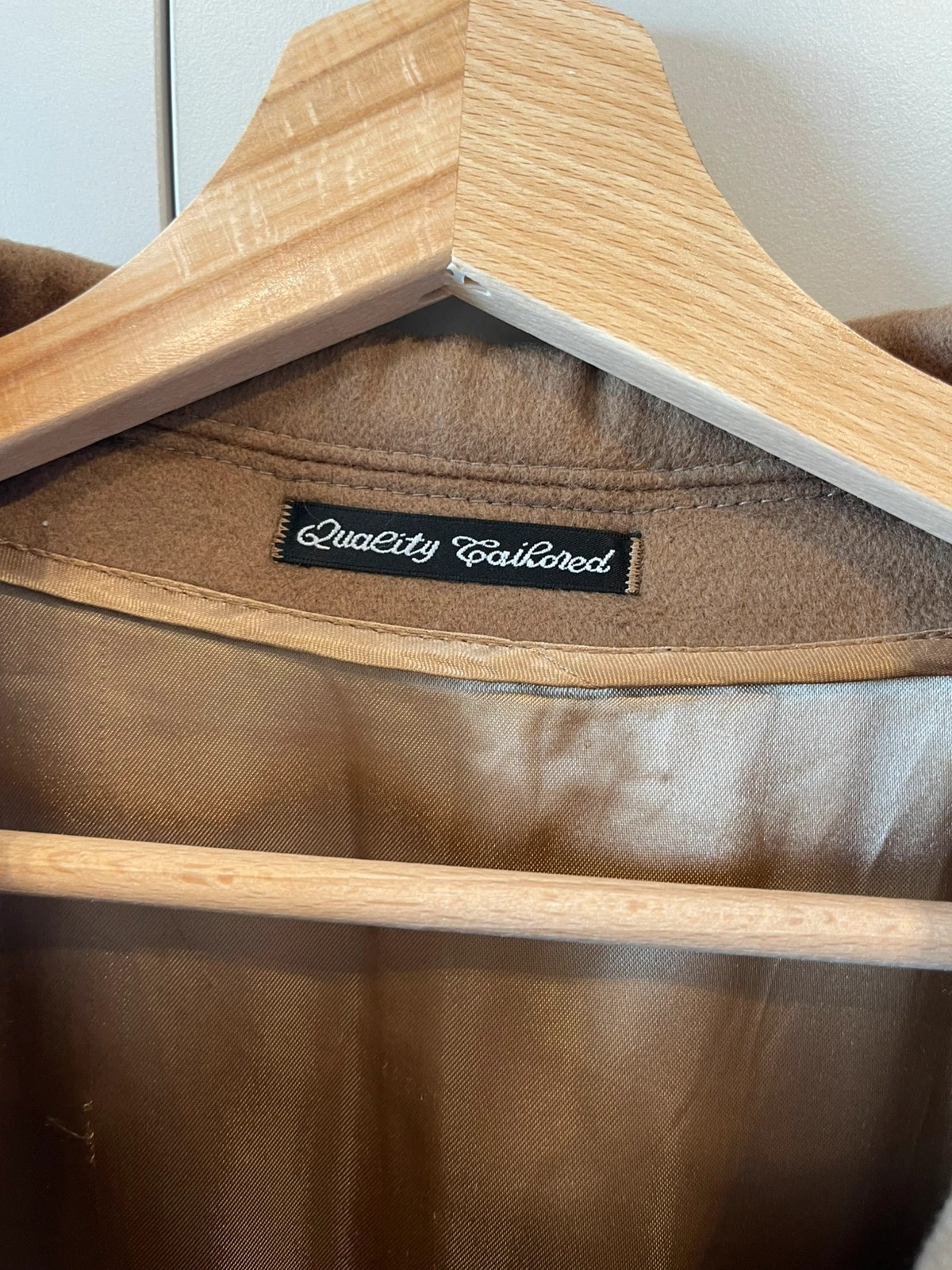 Manteau camel laine & cachemire – Taille 54 – Piacenza – taille XXL 4