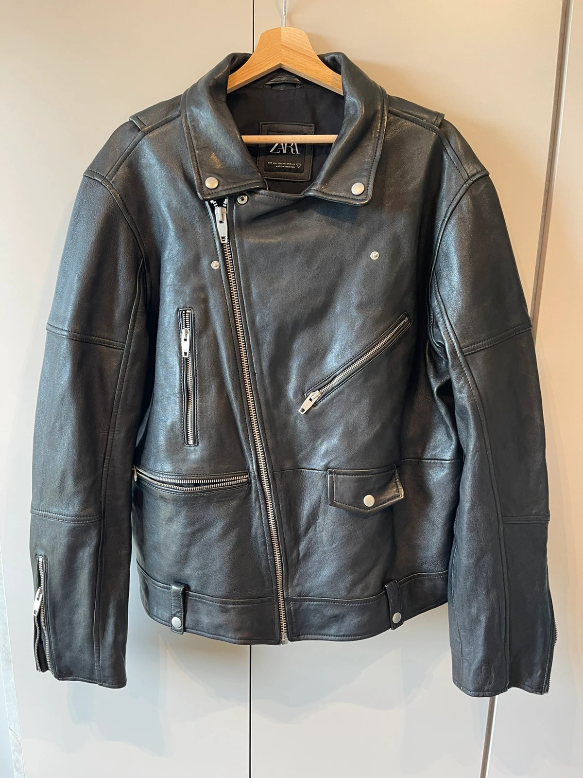 Veste biker Zara cuir – Taille XXL – Zara – taille XXL 2