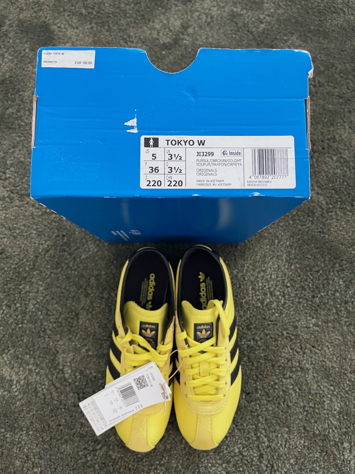 Baskets Adidas Tokyo jaunes et noires – Adidas – taille EU 36 6