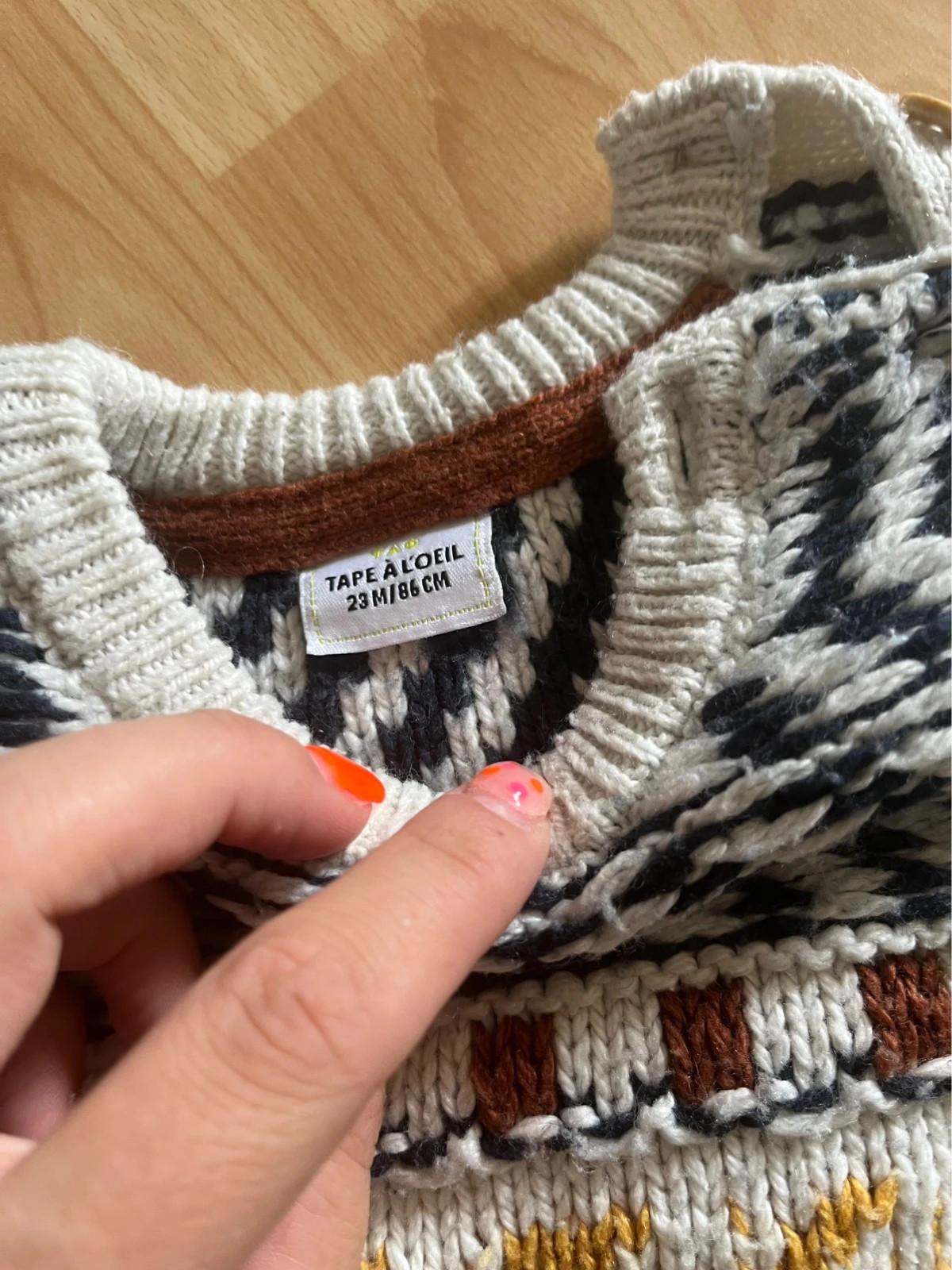 Pull hiver – Tape à l'œil – taille 18-24 mois / 86 cm 2