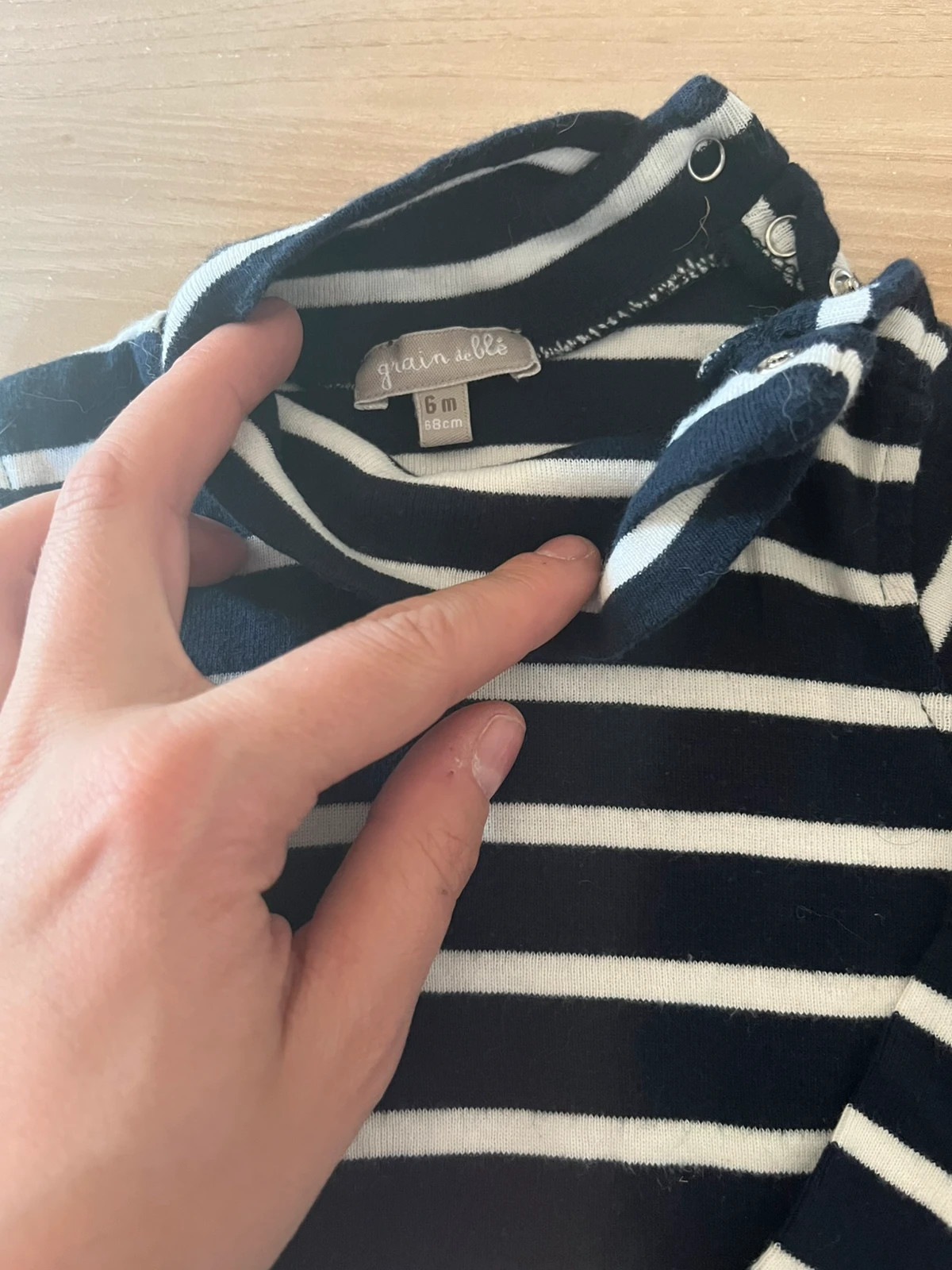 Pull col roulé garçons – Graine de Blé – taille 6-9 mois / 68 cm 2