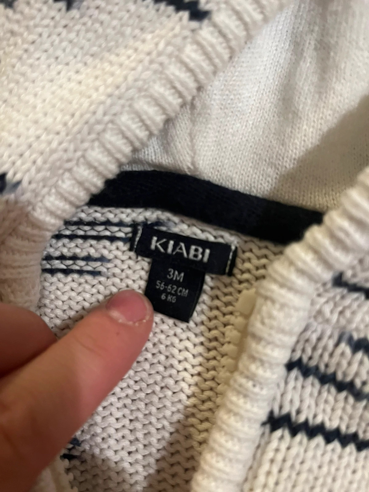 Veste garçons – Kiabi – taille 1-3 mois / 56 cm 2