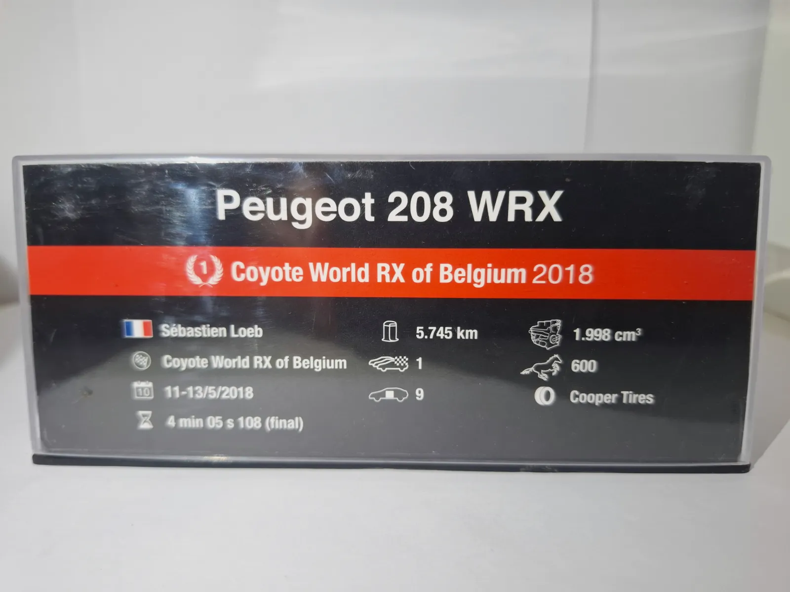 Voiture miniature Peugeot 208 WRX Sébastien Loeb 2018 – Peugeot 3