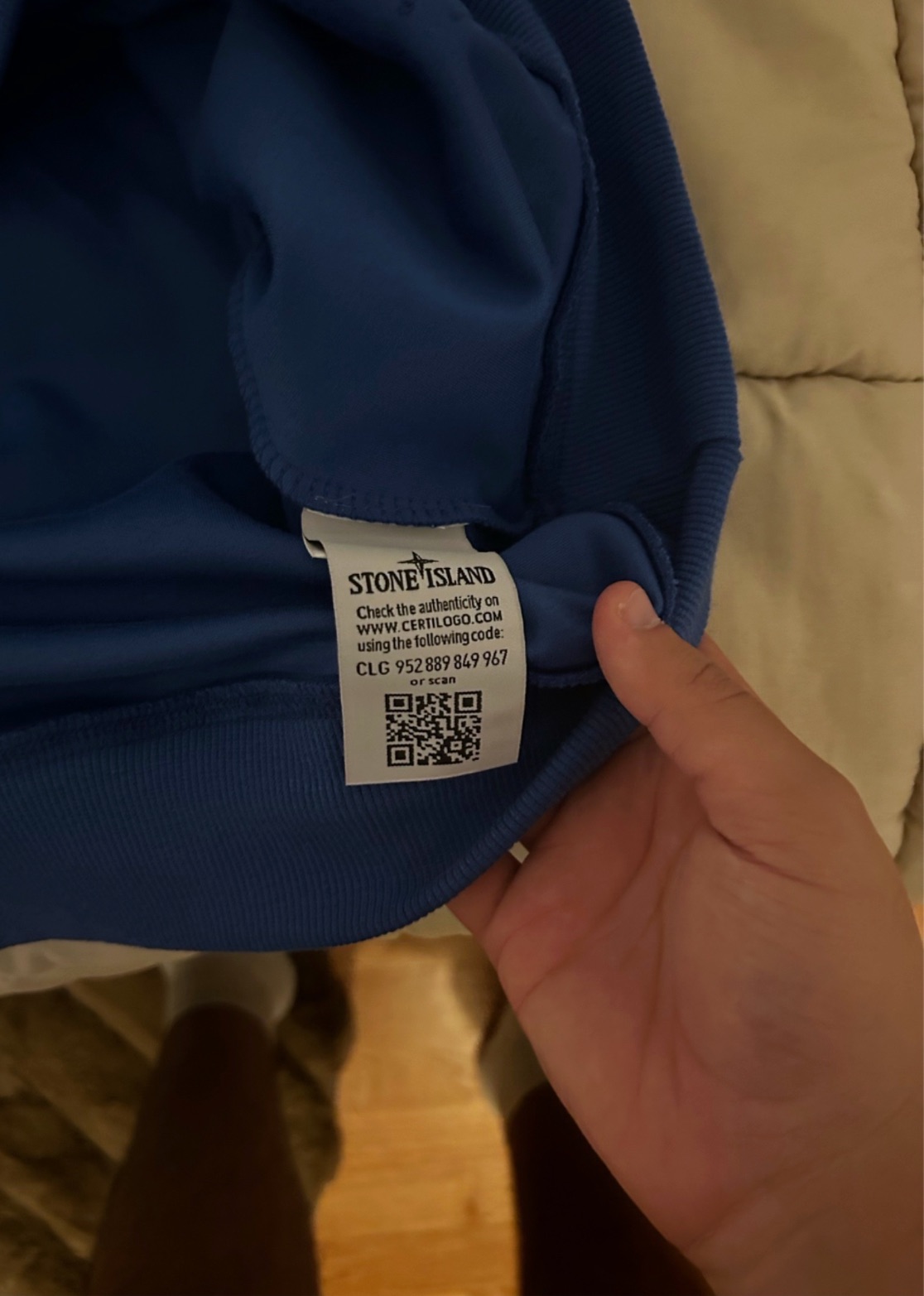 Stone Island sweat à capuche bleu roi taille XL – Stone Island – taille XL 6