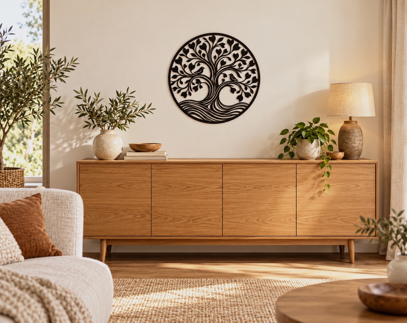 Décoration, murale, arbre de vie