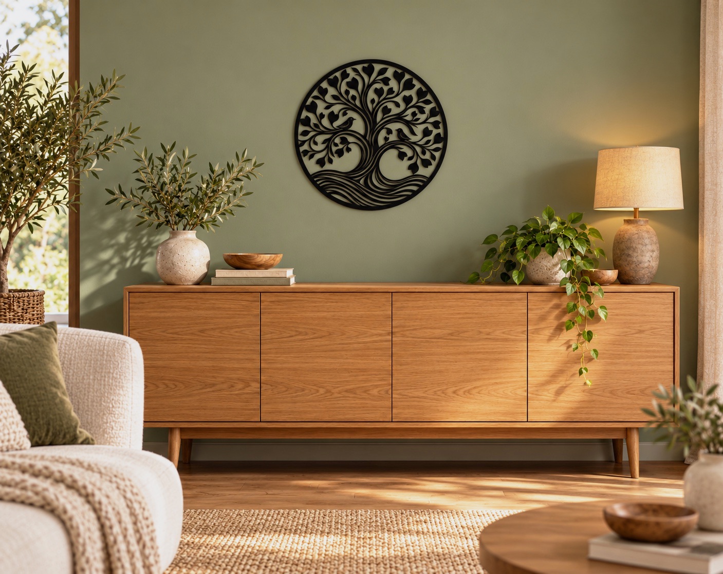 Décoration, murale, arbre de vie – Aucune marque 3