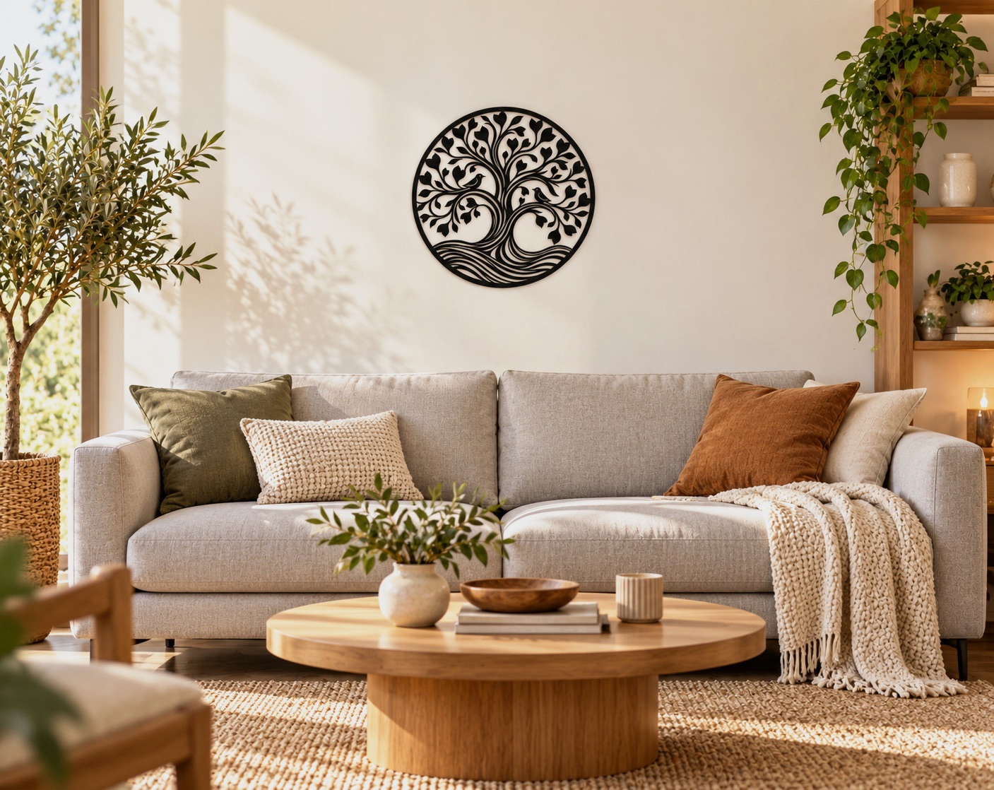 Décoration, murale, arbre de vie – Aucune marque 5